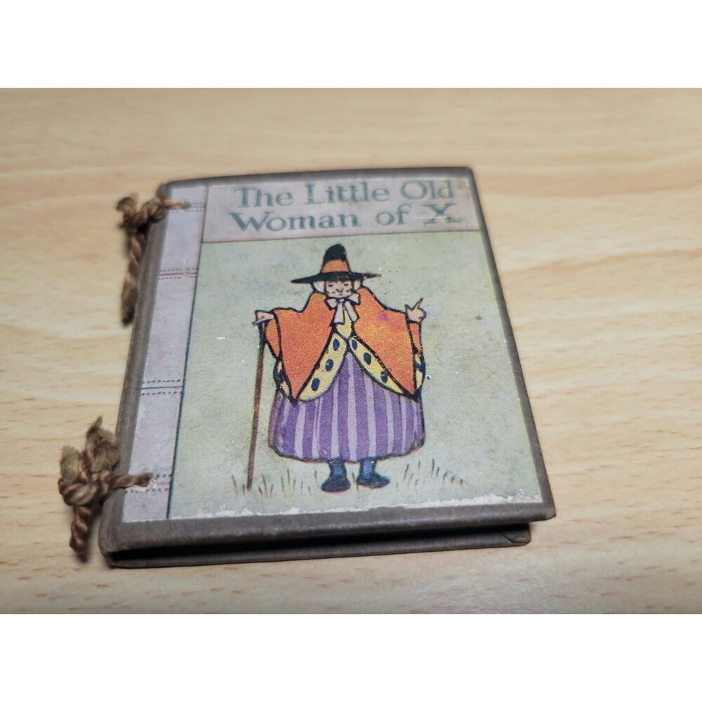 Rare Antique Miniature Book Hardcover Little Old Woman X Hodder Stroughton